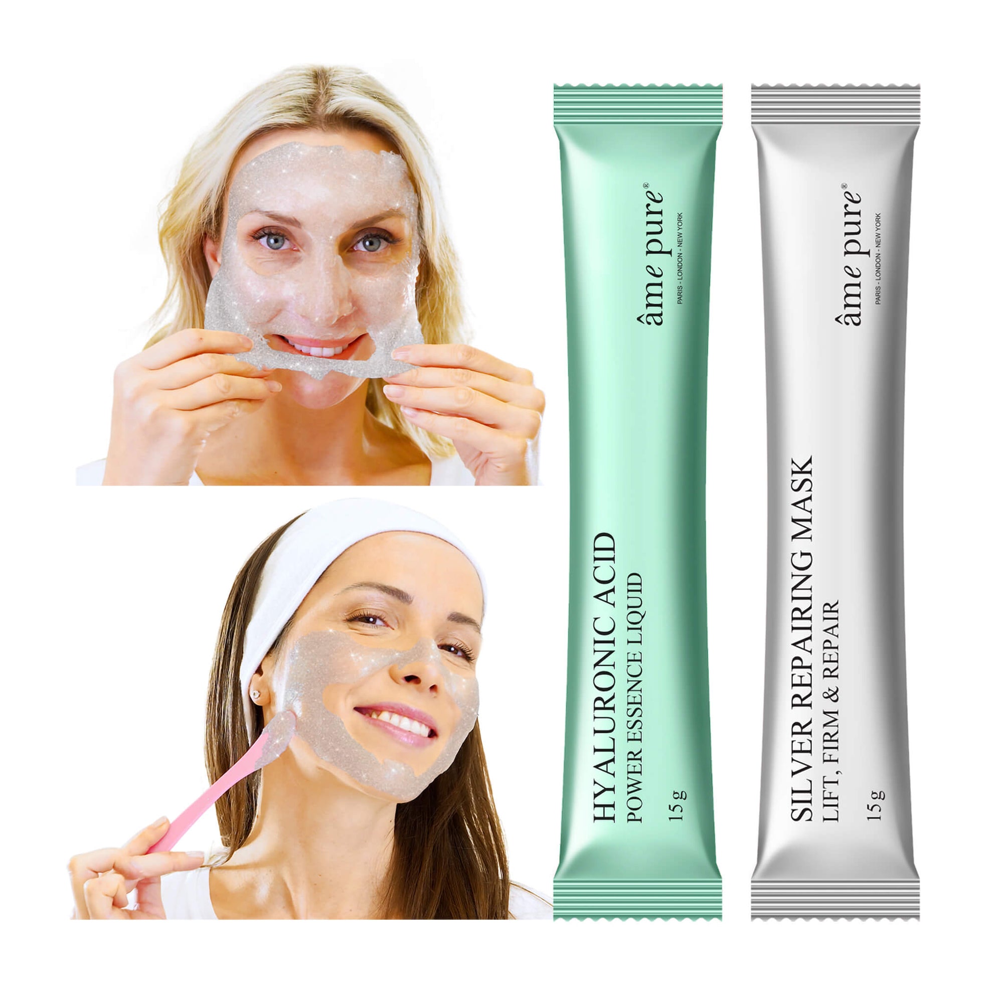 Jelly Glow Rubber Mask™ - Silber