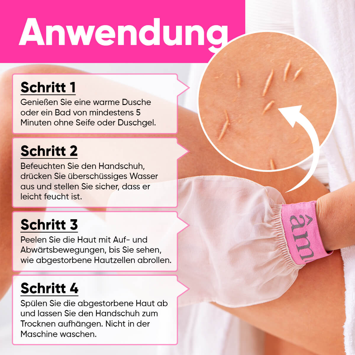 peeling handschuhe seide So Silky Mitt™️