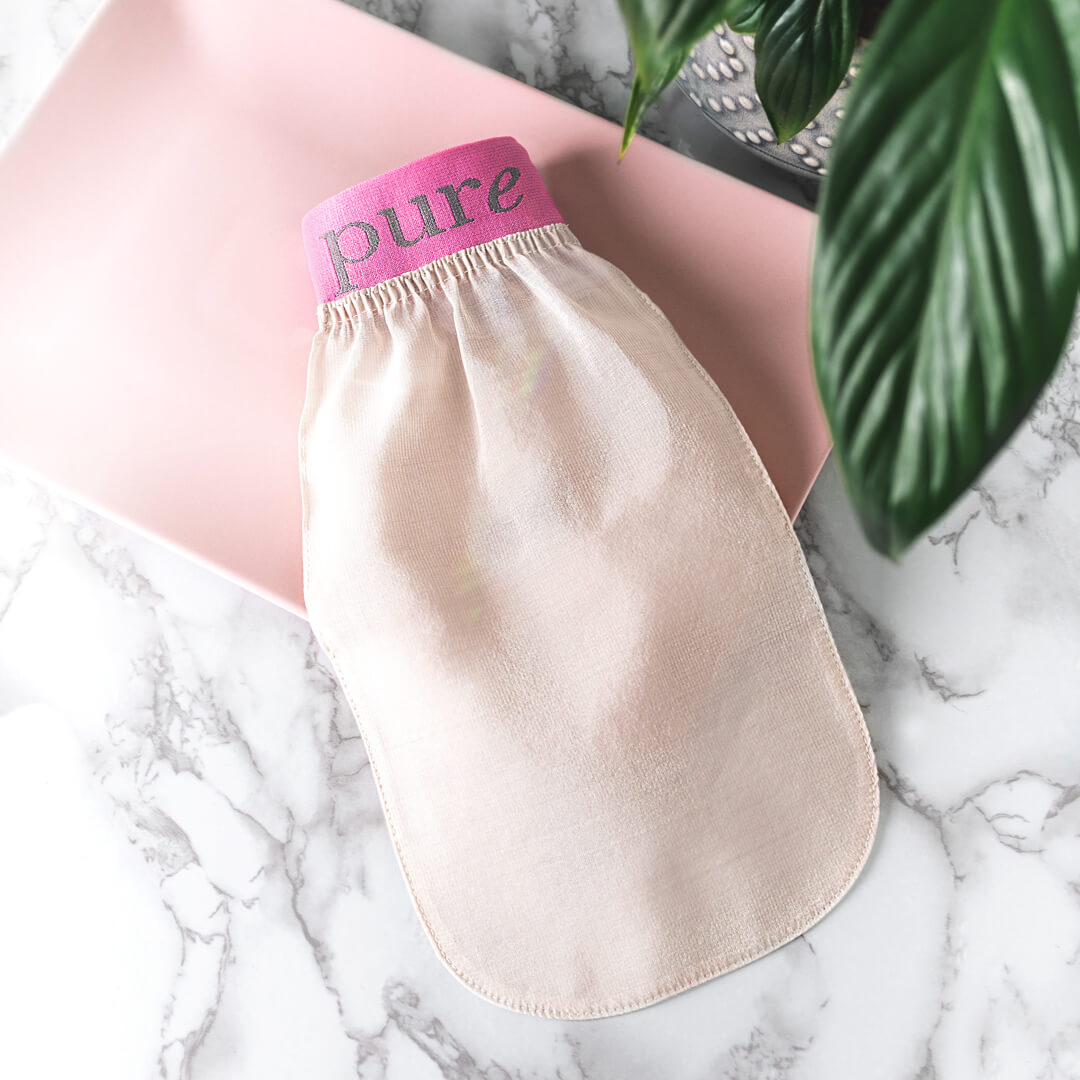 peeling handschuh seide So Silky Mitt™️